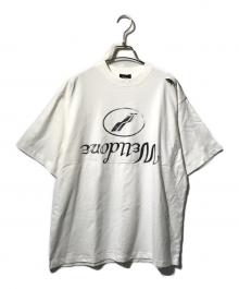 WE11DONE（ウェルダン）の古着「Rhinestoned We11done Logo Tシャツ」｜ホワイト