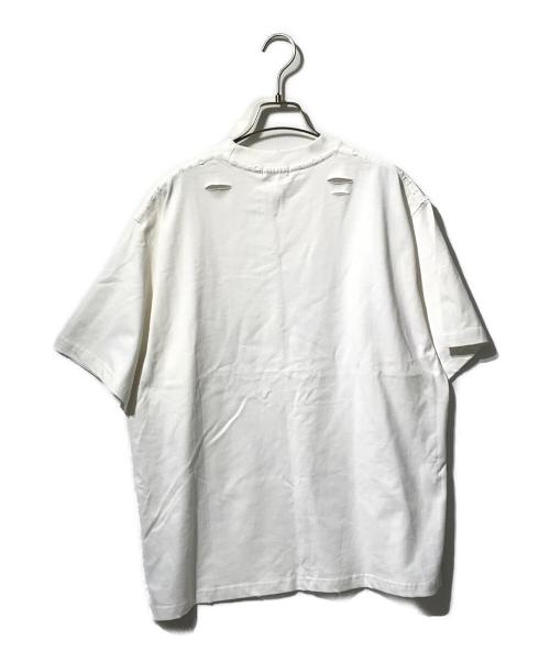WE11DONE（ウェルダン）WE11DONE (ウェルダン) Rhinestoned We11done Logo Tシャツ ホワイト サイズ:Sの古着・服飾アイテム