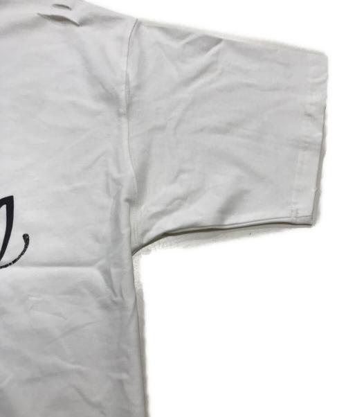 WE11DONE（ウェルダン）WE11DONE (ウェルダン) Rhinestoned We11done Logo Tシャツ ホワイト サイズ:Sの古着・服飾アイテム