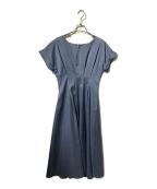 PROPORTION BODY DRESSINGプロポーションボディドレッシング）の古着「ウエストタックワンピース」｜ブルー