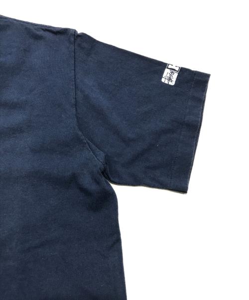 stussy（ステューシー）stussy (ステューシー) 90’S プリントTシャツ ネイビー サイズ:Ｍの古着・服飾アイテム