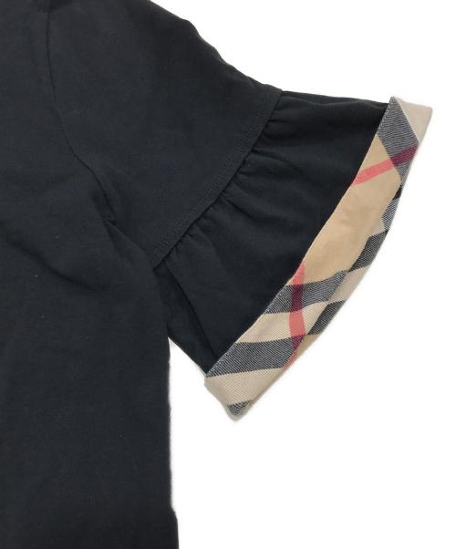 BURBERRY LONDON（バーバリーロンドン）BURBERRY LONDON (バーバリーロンドン) パフスリーブカットソー ブラック サイズ:Mの古着・服飾アイテム
