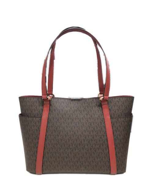 MICHAEL KORS（マイケルコース）MICHAEL KORS (マイケルコース) モノグラムトートバッグ ブラウンの古着・服飾アイテム