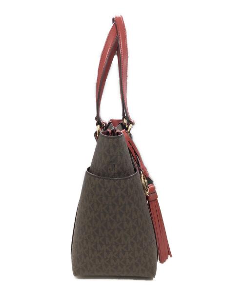 MICHAEL KORS（マイケルコース）MICHAEL KORS (マイケルコース) モノグラムトートバッグ ブラウンの古着・服飾アイテム