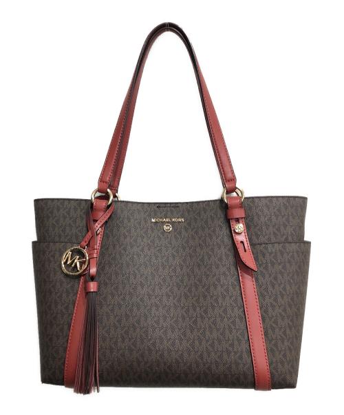 MICHAEL KORS（マイケルコース）MICHAEL KORS (マイケルコース) モノグラムトートバッグ ブラウンの古着・服飾アイテム