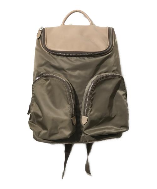 Felisi（フェリージ）Felisi (フェリージ) リモンタナイロン×シュリンクレザー バックパック ブラウンの古着・服飾アイテム