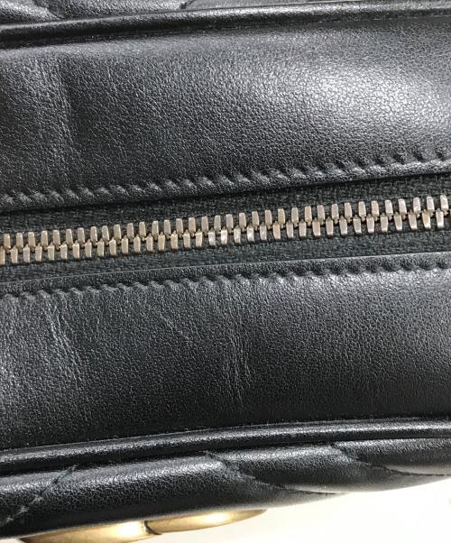 GUCCI（グッチ）GUCCI (グッチ) ショルダーバッグ GGマーモント ブラックの古着・服飾アイテム