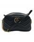 GUCCI（グッチ）の古着「ショルダーバッグ GGマーモント」｜ブラック