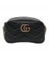 GUCCI (グッチ) ショルダーバッグ GGマーモント ブラック：105000円
