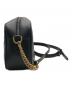 中古・古着 GUCCI (グッチ) ショルダーバッグ GGマーモント ブラック：105000円