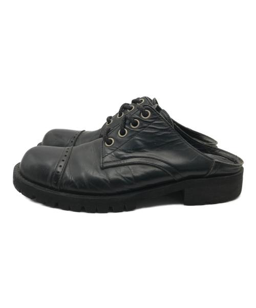 COMME des GARCONS tricot（コムデギャルソントリコ）COMME des GARCONS tricot (コムデギャルソントリコ) レーザーミュール ブラック サイズ:表記なしの古着・服飾アイテム