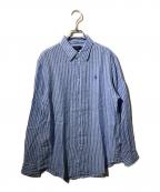 POLO RALPH LAURENポロ・ラルフローレン）の古着「リネンストライプシャツ」｜ブルー