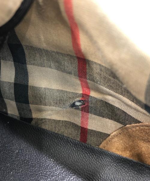 BURBERRY（バーバリー）BURBERRY (バーバリー) ナイロン＆パテントレザーアーサー スニーカー ブラック サイズ:41の古着・服飾アイテム