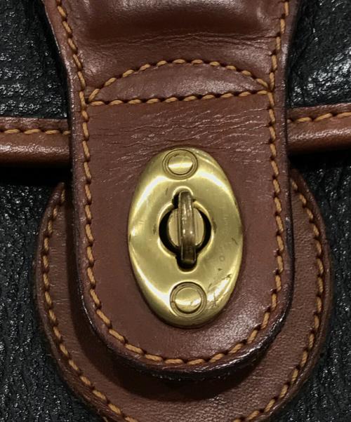COACH（コーチ）COACH (コーチ) ショルダーバッグ ブラック×ブラウンの古着・服飾アイテム