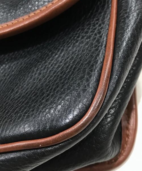 COACH（コーチ）COACH (コーチ) ショルダーバッグ ブラック×ブラウンの古着・服飾アイテム