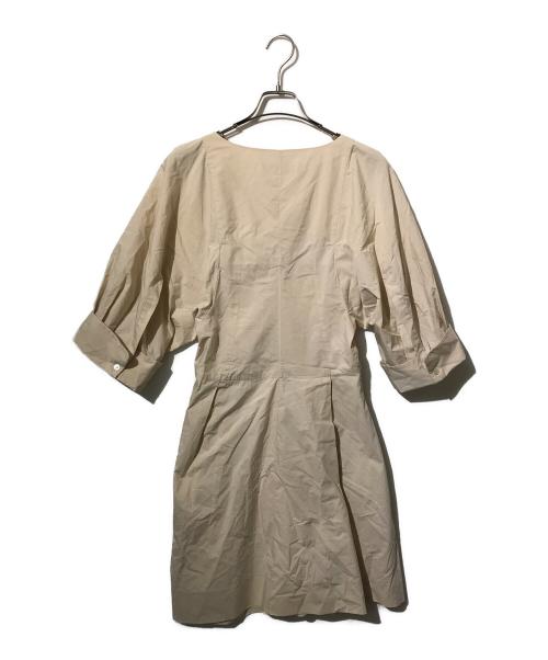 MARNI（マルニ）MARNI (マルニ) 変形ブラウスミニワンピース/七分袖ワンピース ベージュ サイズ:38の古着・服飾アイテム