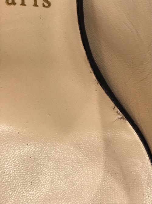 Christian Louboutin（クリスチャン・ルブタン）Christian Louboutin (クリスチャン・ルブタン) オープントゥヒールパンプス ブラック サイズ:36の古着・服飾アイテム