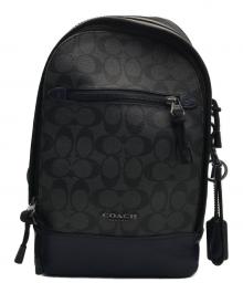 COACH（コーチ）の古着「ボディーバッグ」｜ネイビー×グレー