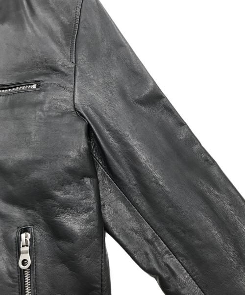 PS Paul Smith（ＰＳポールスミス）PS Paul Smith (ＰＳポールスミス) ラムレザージャケット ブラック サイズ:Ｌの古着・服飾アイテム