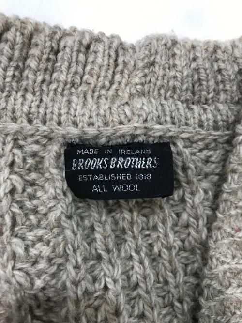 BROOKS BROTHERS（ブルックスブラザーズ）BROOKS BROTHERS (ブルックスブラザーズ) ウールニットカーディガン ブラウン サイズ:Lの古着・服飾アイテム