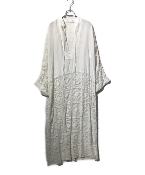 R'IAM-Plage（リアムプラージュ）R'IAM-Plage (リアムプラージュ) レースロングワンピース ホワイト サイズ:38の古着・服飾アイテム