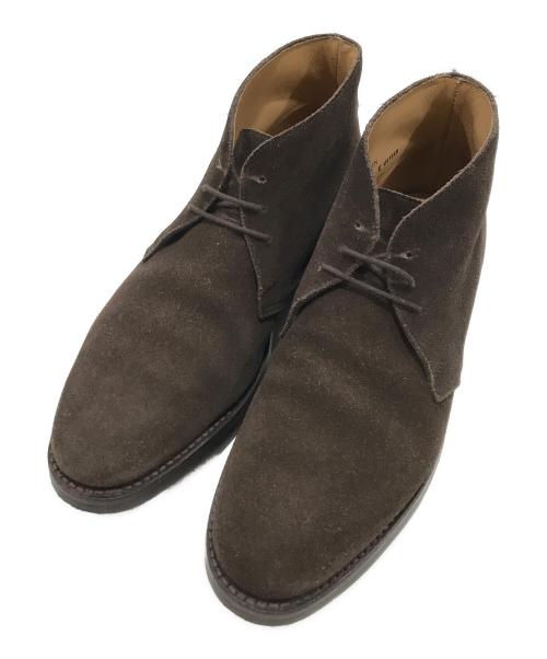 Crockett & Jones（クロケット＆ジョーンズ）Crockett & Jones (クロケット＆ジョーンズ) CHILTERN スウェードチャッカブーツ ブラウン サイズ:7Eの古着・服飾アイテム
