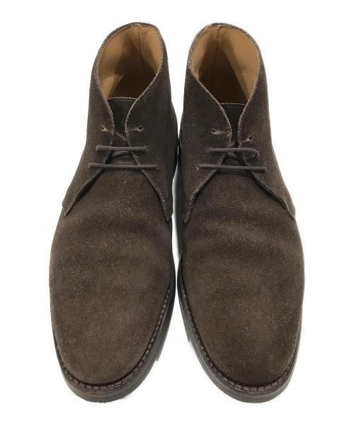 Crockett & Jones（クロケット＆ジョーンズ）Crockett & Jones (クロケット＆ジョーンズ) CHILTERN スウェードチャッカブーツ ブラウン サイズ:7Eの古着・服飾アイテム