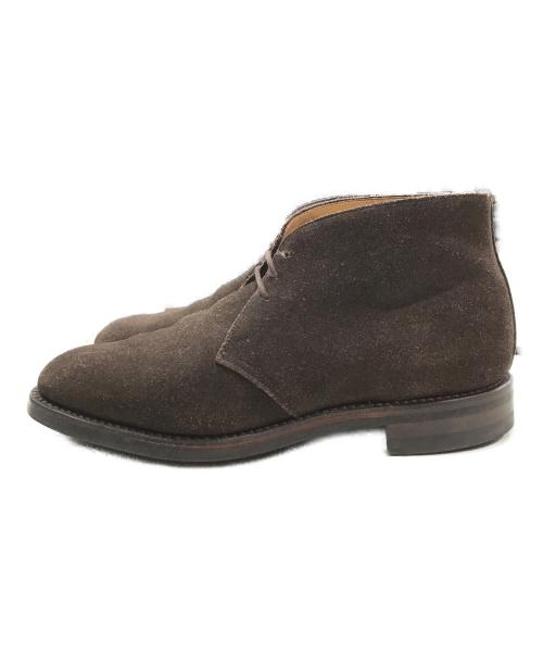 Crockett & Jones（クロケット＆ジョーンズ）Crockett & Jones (クロケット＆ジョーンズ) CHILTERN スウェードチャッカブーツ ブラウン サイズ:7Eの古着・服飾アイテム