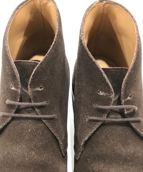 Crockett & Jones（クロケット＆ジョーンズ）Crockett & Jones (クロケット＆ジョーンズ) CHILTERN スウェードチャッカブーツ ブラウン サイズ:7Eの古着・服飾アイテム