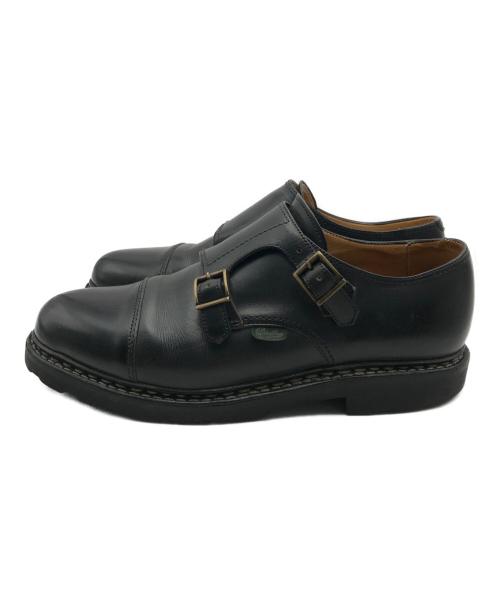 PARABOOT（パラブーツ）PARABOOT (パラブーツ) WILLIAM ダブルモンクストラップシューズ ブラック サイズ:6　1/2の古着・服飾アイテム