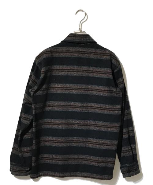 RATS（ラッツ）RATS (ラッツ) ネイティブボーダーCPOジャケット ブラック×オレンジ サイズ:Mの古着・服飾アイテム