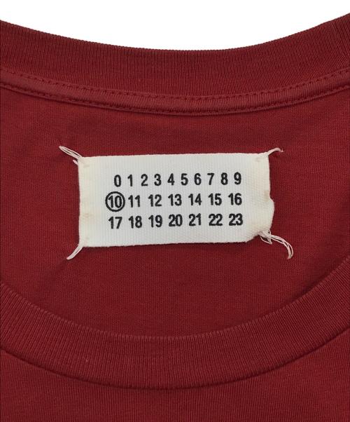 Maison Margiela（メゾンマルジェラ）Maison Margiela (メゾンマルジェラ) プレーンTEE/クルーネックTシャツ レッド サイズ:46の古着・服飾アイテム