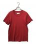 Maison Margiela（メゾンマルジェラ）の古着「プレーンTEE/クルーネックTシャツ」｜レッド
