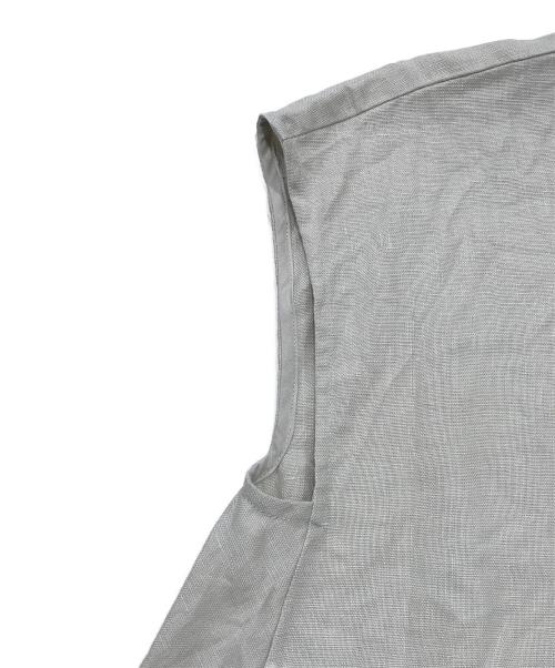 KAGURE（カグレ）kagure (カグレ) リネンフレアブラウス/ノースリーブブラウス アイボリー サイズ:SIZE FREEの古着・服飾アイテム