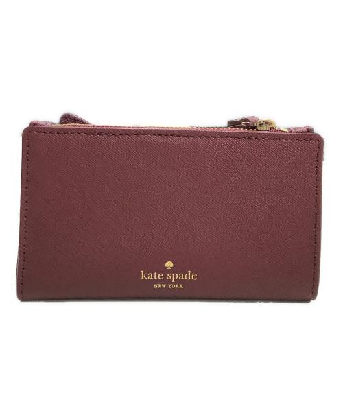 Kate Spade（ケイトスペード）Kate Spade (ケイトスペード) フォックス2つ折り財布 レッドの古着・服飾アイテム