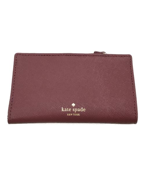 Kate Spade（ケイトスペード）Kate Spade (ケイトスペード) フォックス2つ折り財布 レッドの古着・服飾アイテム