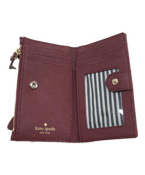 Kate Spade（ケイトスペード）Kate Spade (ケイトスペード) フォックス2つ折り財布 レッドの古着・服飾アイテム