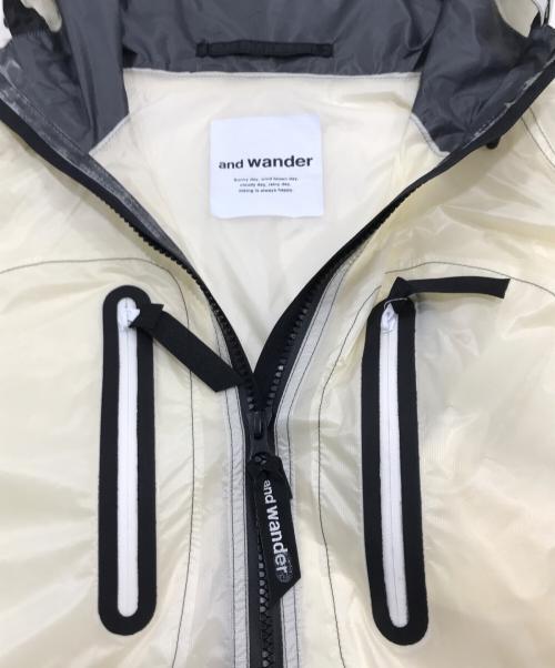 and wander（アンドワンダー）and wander (アンドワンダー) FLY Rain coat ベージュ サイズ:00の古着・服飾アイテム