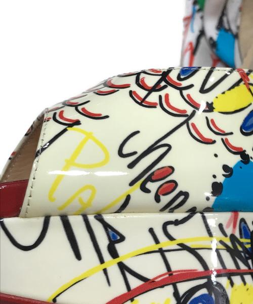 Christian Louboutin（クリスチャン・ルブタン）Christian Louboutin (クリスチャン・ルブタン) ルビタグオープントゥヒールパンプス マルチカラー サイズ:36の古着・服飾アイテム
