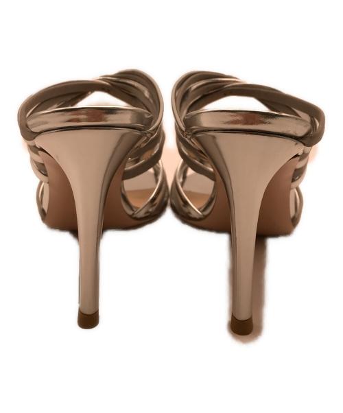 Gianvito Rossi（ジャンヴィト ロッシ）Gianvito Rossi (ジャンヴィト ロッシ) ヒールストラップサンダル シルバー サイズ:36の古着・服飾アイテム
