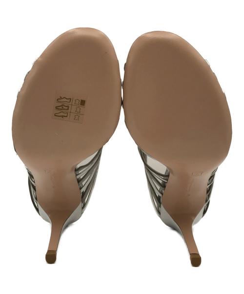 Gianvito Rossi（ジャンヴィト ロッシ）Gianvito Rossi (ジャンヴィト ロッシ) ヒールストラップサンダル シルバー サイズ:36の古着・服飾アイテム