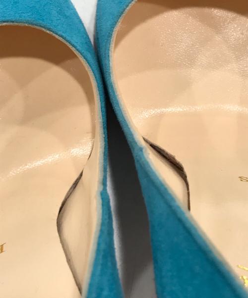 Christian Louboutin（クリスチャン・ルブタン）Christian Louboutin (クリスチャン・ルブタン) スウェードヒールパンプス ブルー サイズ:35 1/2の古着・服飾アイテム