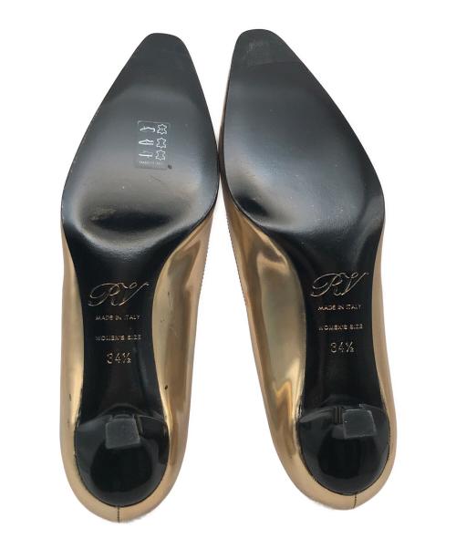 Roger Vivier（ロジェ ヴィヴィエ）Roger Vivier (ロジェ ヴィヴィエ) エナメルパンプス ゴールド サイズ:34　1/2の古着・服飾アイテム