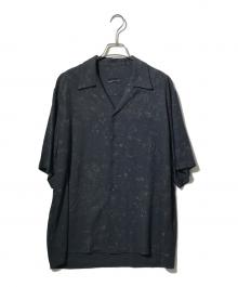LAD MUSICIAN（ラッドミュージシャン）の古着「SMALL FLOWER SHORT SLEEVE OPEN COLLAR SHIRT」｜ネイビー