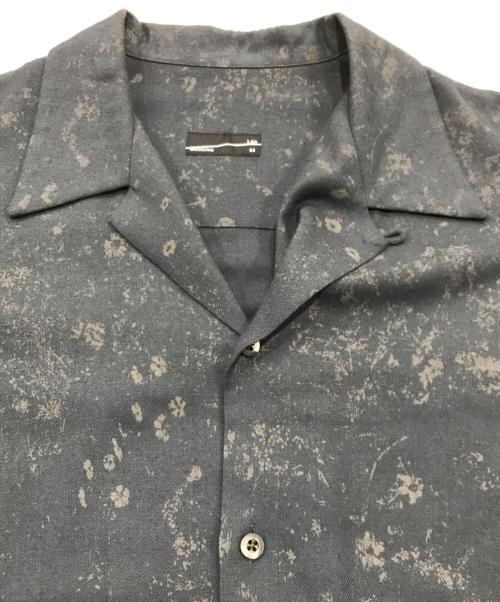 LAD MUSICIAN（ラッドミュージシャン）LAD MUSICIAN (ラッドミュージシャン) SMALL FLOWER SHORT SLEEVE OPEN COLLAR SHIRT ネイビー サイズ:44の古着・服飾アイテム