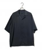 LAD MUSICIANラッドミュージシャン）の古着「DECHINE SHORT SLEEVE OPEN COLLAR SHIRT」｜グレー