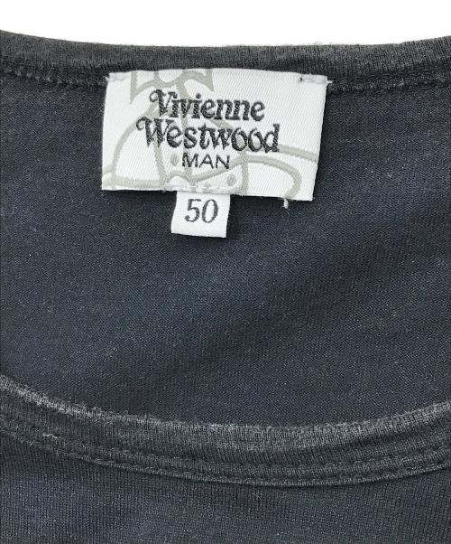 Vivienne Westwood man（ヴィヴィアン ウェストウッド マン）Vivienne Westwood man (ヴィヴィアン ウェストウッド マン) プリントTシャツ ブラック サイズ:50の古着・服飾アイテム