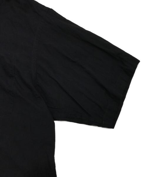 COMOLI（コモリ）COMOLI (コモリ) KHADIコットン 半袖オープンカラーシャツ ブラック サイズ:4の古着・服飾アイテム