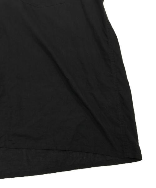 COMOLI（コモリ）COMOLI (コモリ) KHADIコットン 半袖オープンカラーシャツ ブラック サイズ:4の古着・服飾アイテム