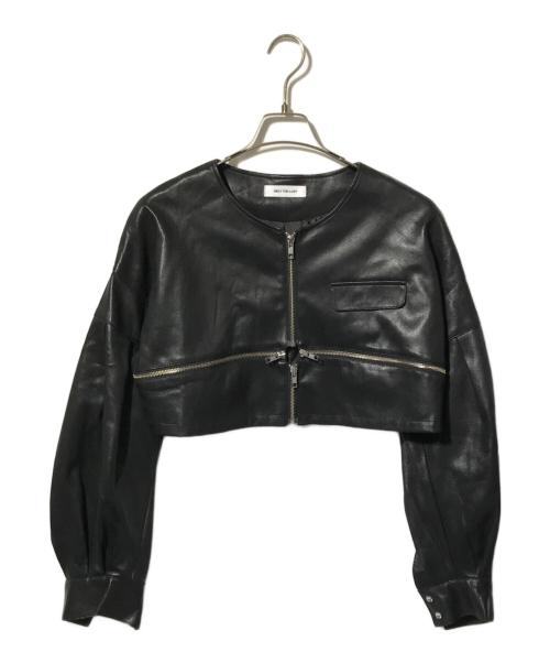 melt the lady（メルトザレディ）melt the lady (メルトザレディ) チェーンレザーライクロングコート ブラック サイズ:Freeの古着・服飾アイテム
